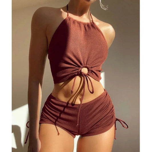 Maillots de bain noir, ensembles tankini, de plage, deux pièces
